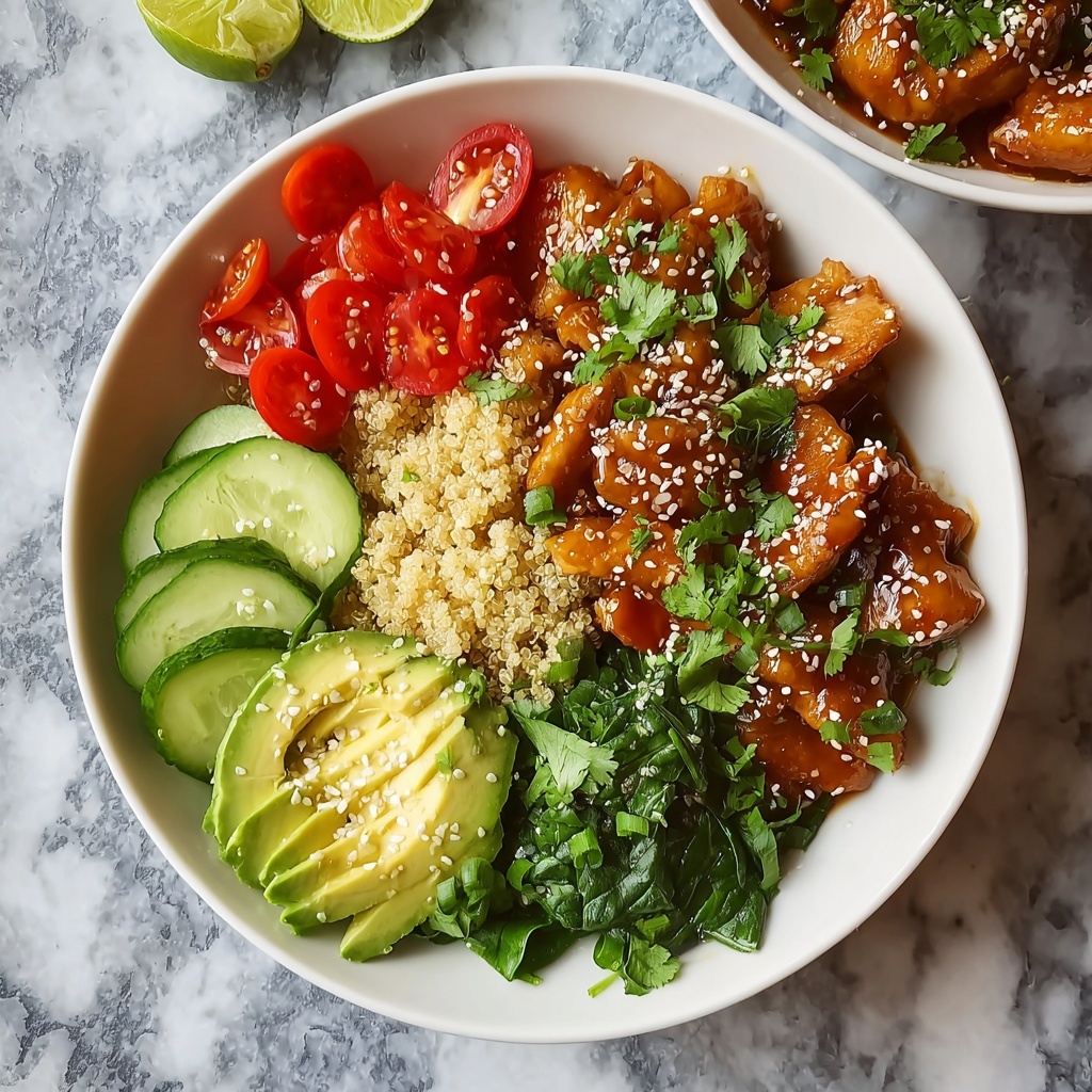 Healthy Hot Honey Chicken Bowls Recipe - Recipe Image
