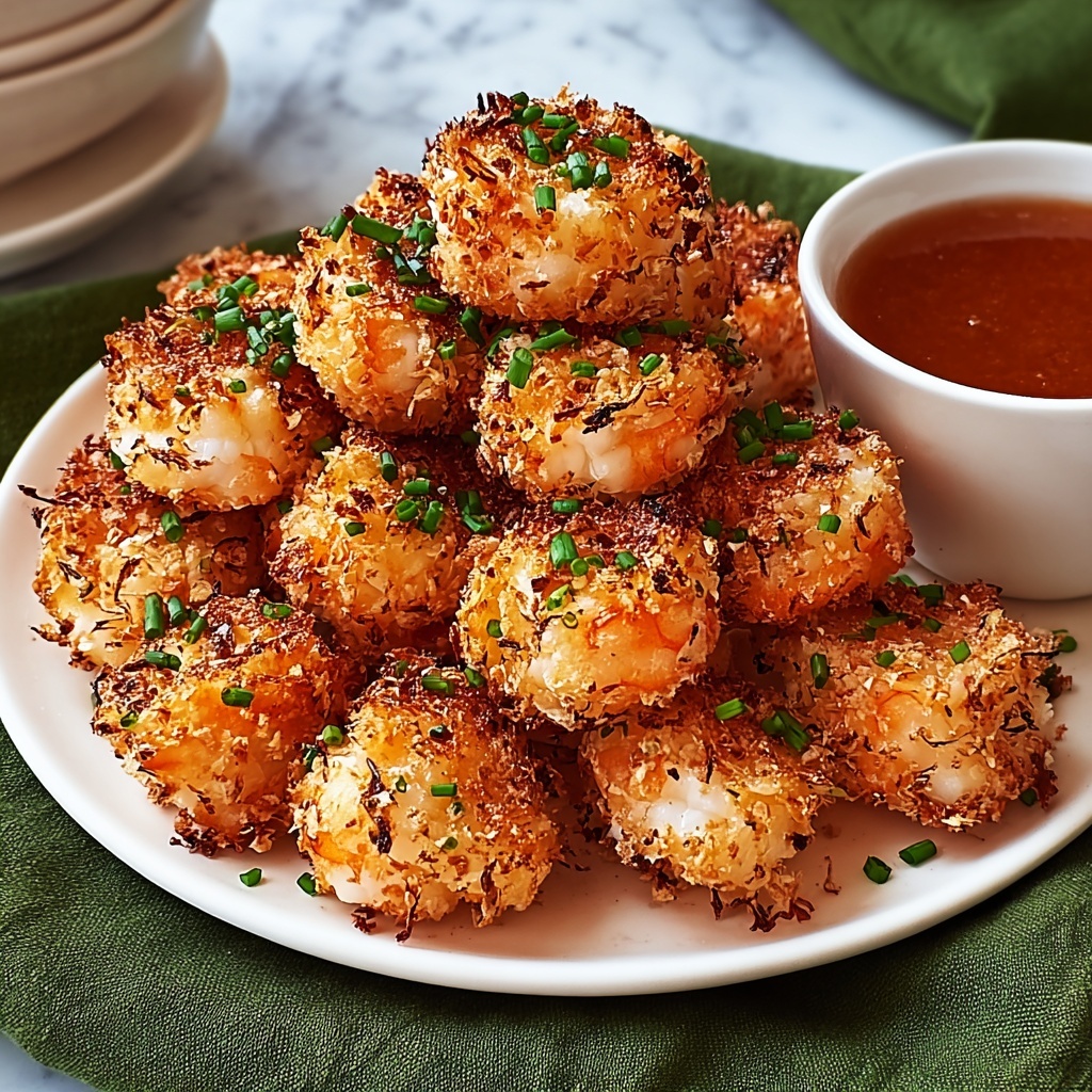 Baked Shrimp Balls with Green Onions and Cilantro Recipe - Recipe Image