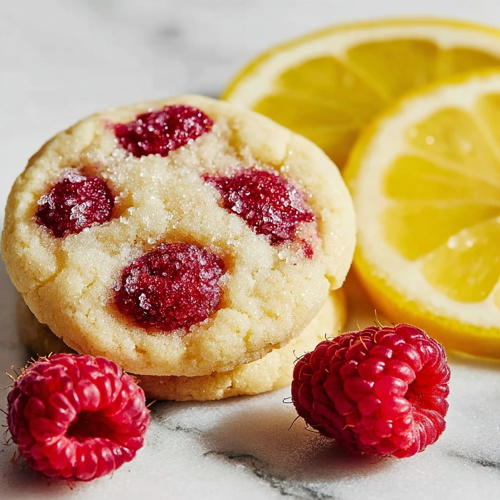 Vegan Lemon Raspberry Cookies Recipe - Recipe Image