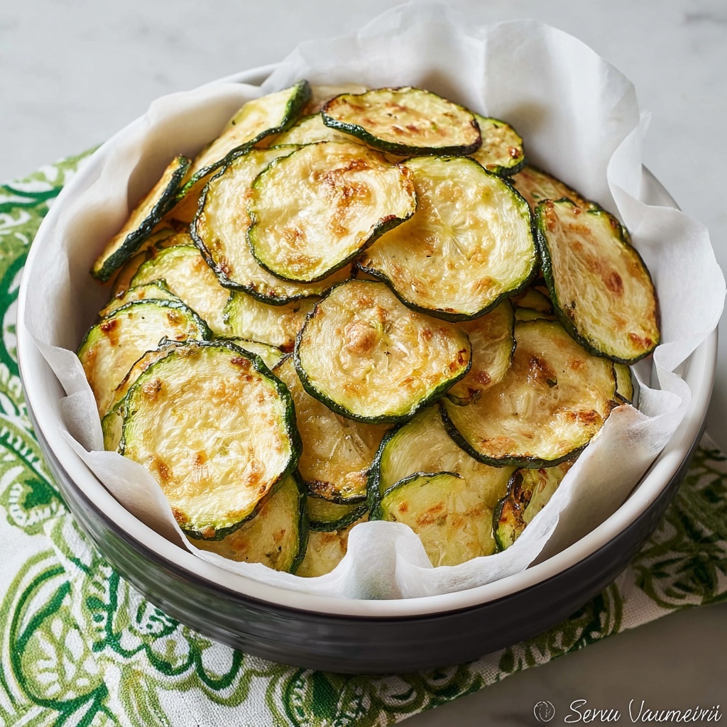 Salt and Vinegar Zucchini Chips Recipe - Recipe Image