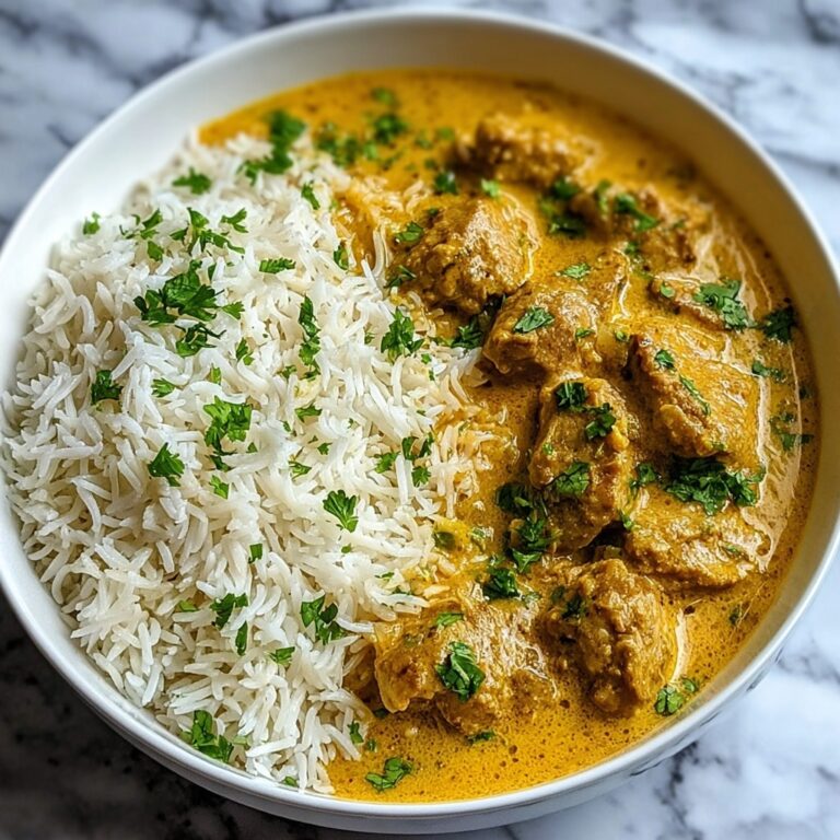 Easy Homemade Chicken Korma with Flatbread or Rice Recipe