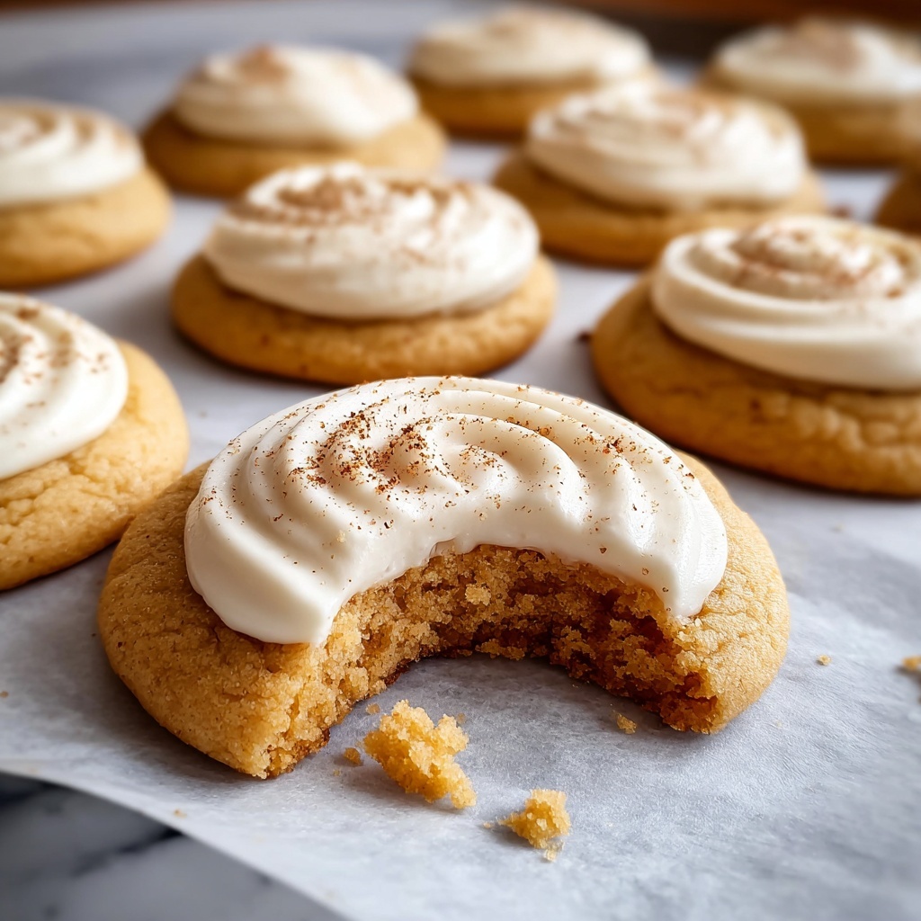 Pumpkin Sugar Cookies with Cream Cheese Frosting Recipe - Recipe Image