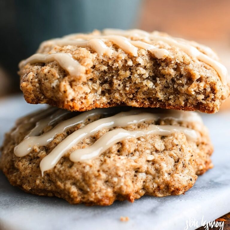 Seriously Thick & Chewy Chai Oatmeal Cookies with Maple Glaze Recipe