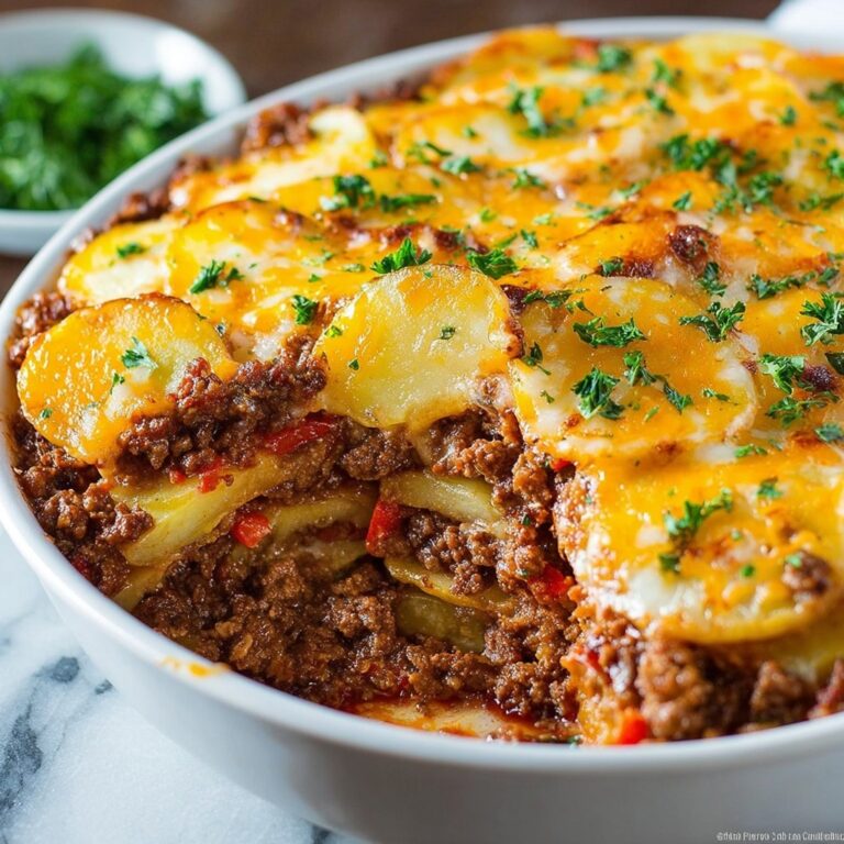 Hobo Casserole with Ground Beef and Cheddar Recipe