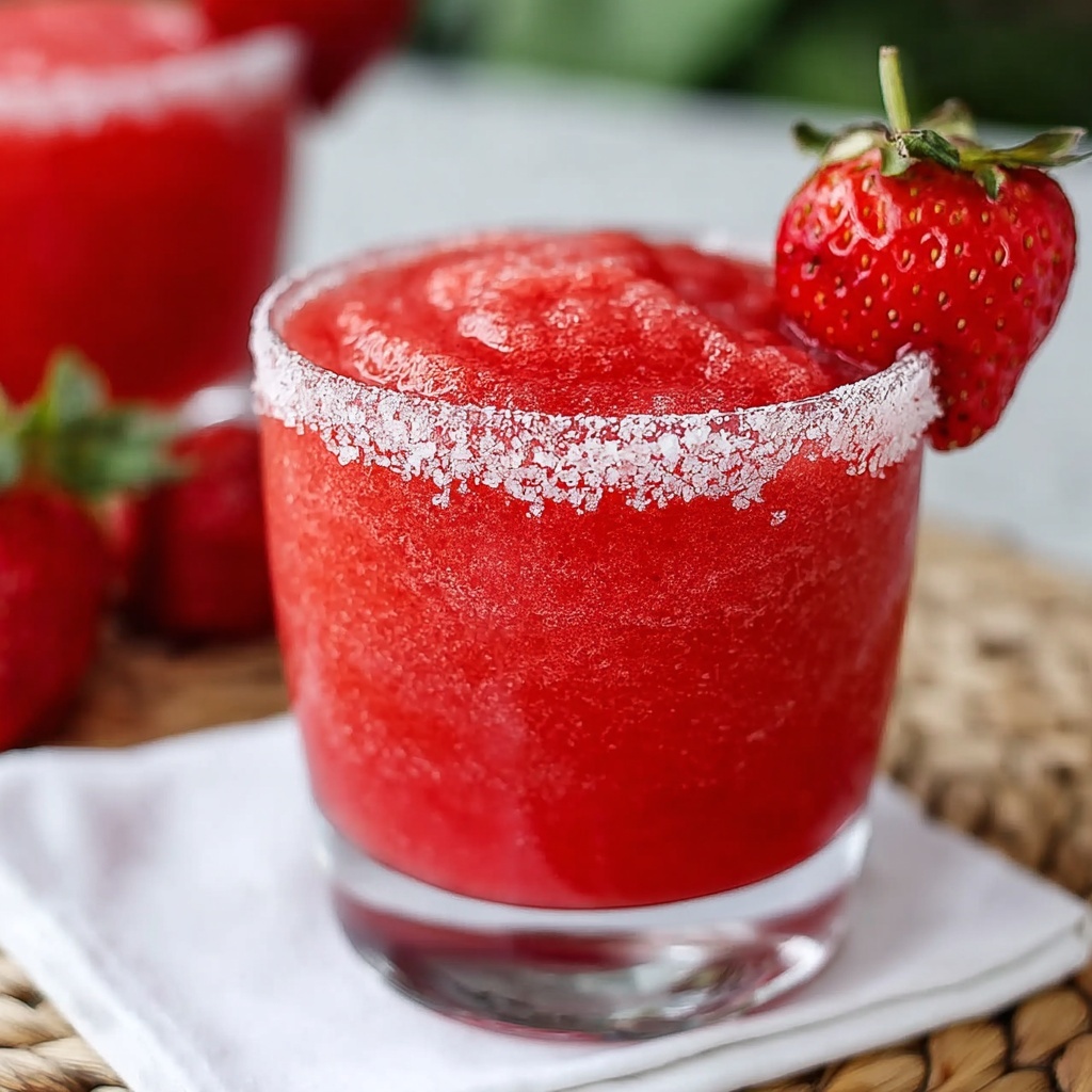 Strawberry Margarita Slush Recipe - Recipe Image