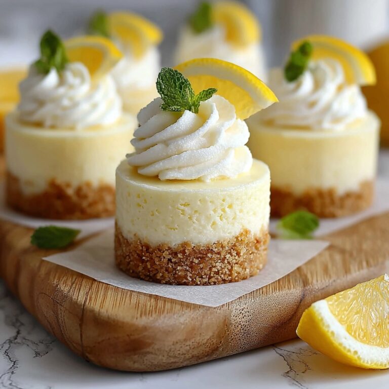 Mini Lemon Cheesecakes Recipe