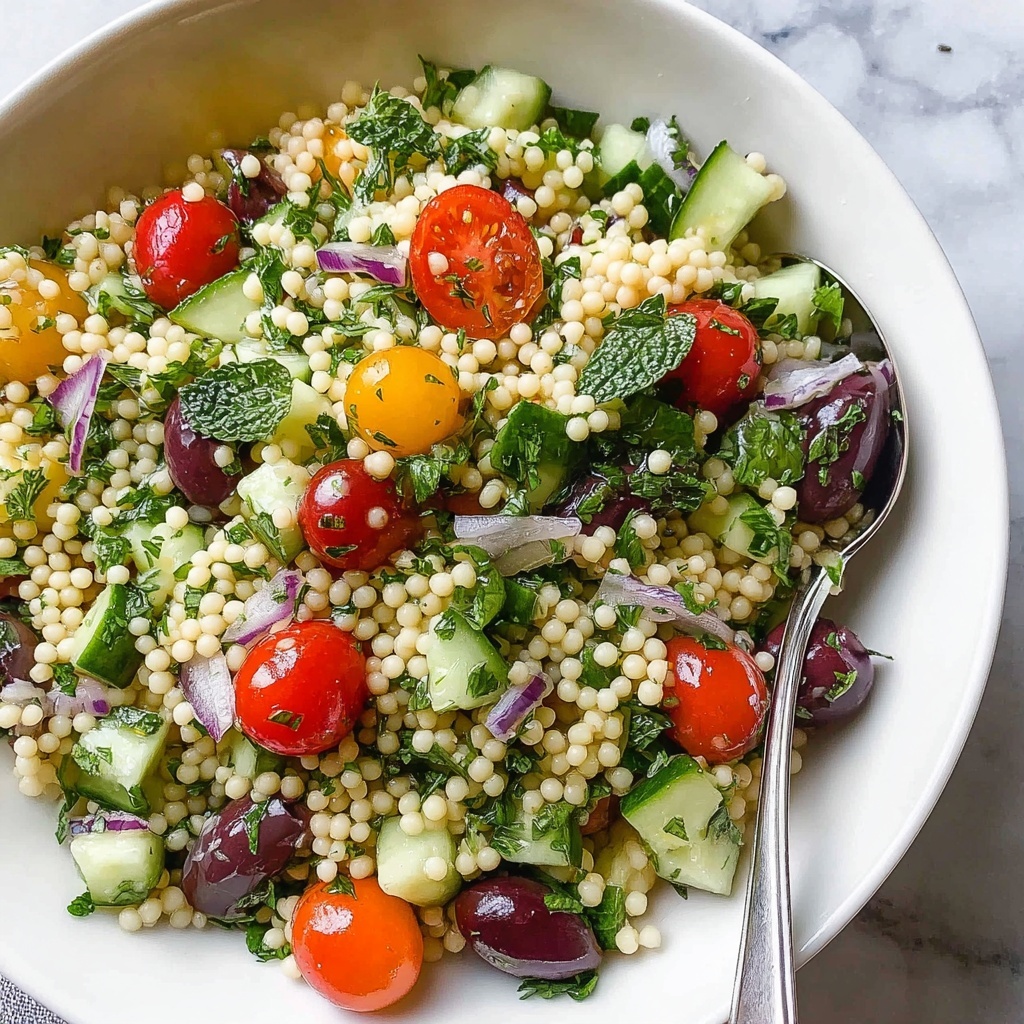 Mediterranean Israeli Couscous Salad Recipe - Recipe Image