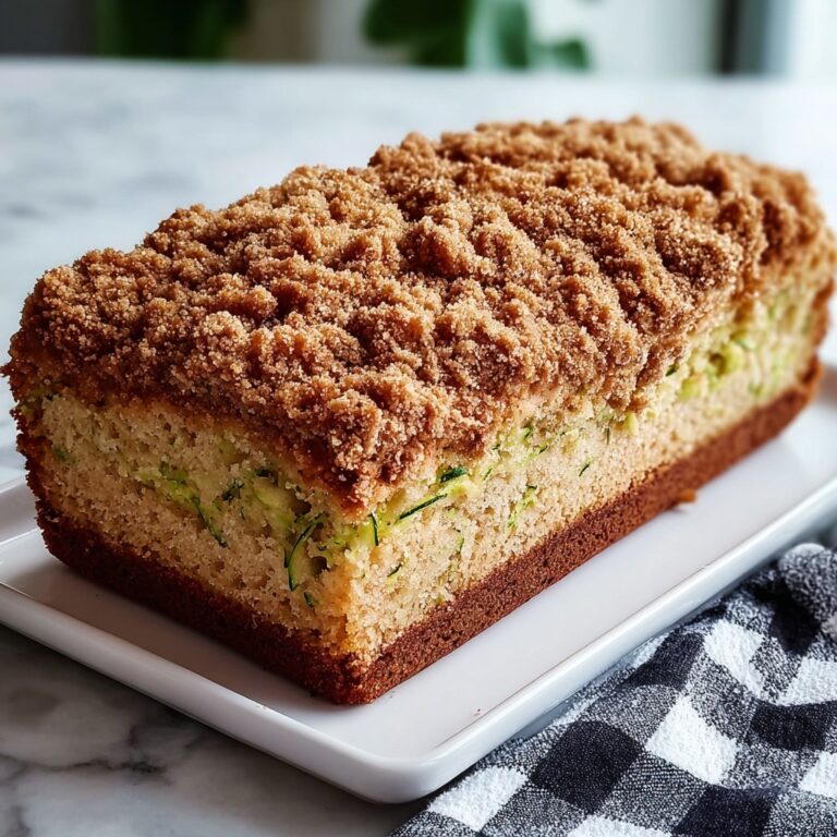 Cinnamon Streusel Topped Zucchini Bread Bakery Style Recipe