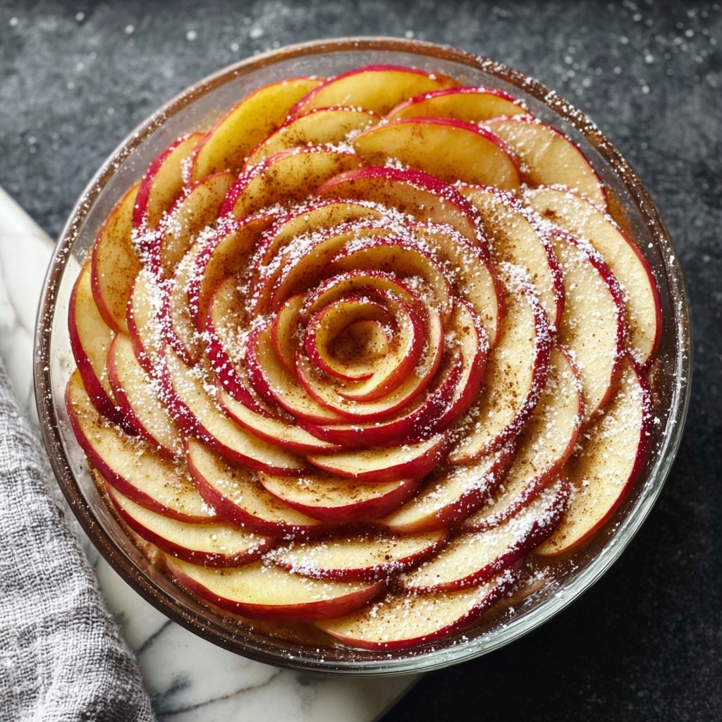 Cinnamon Roll Apple Rose Tart Recipe - Recipe Image