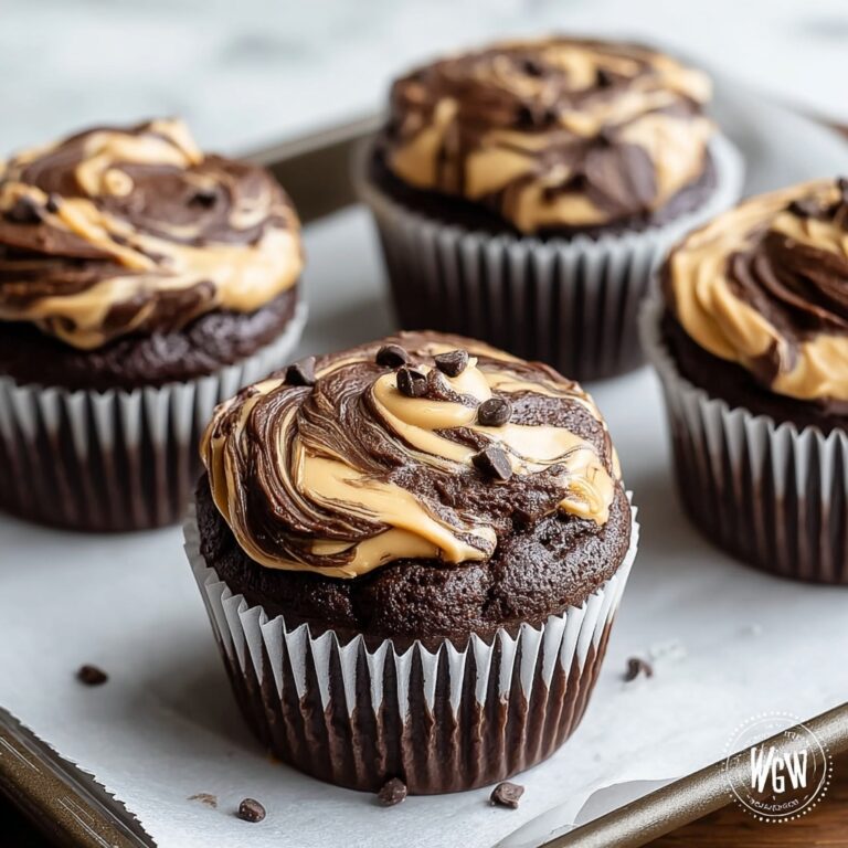 Chocolate Peanut Butter Swirl Muffins Recipe