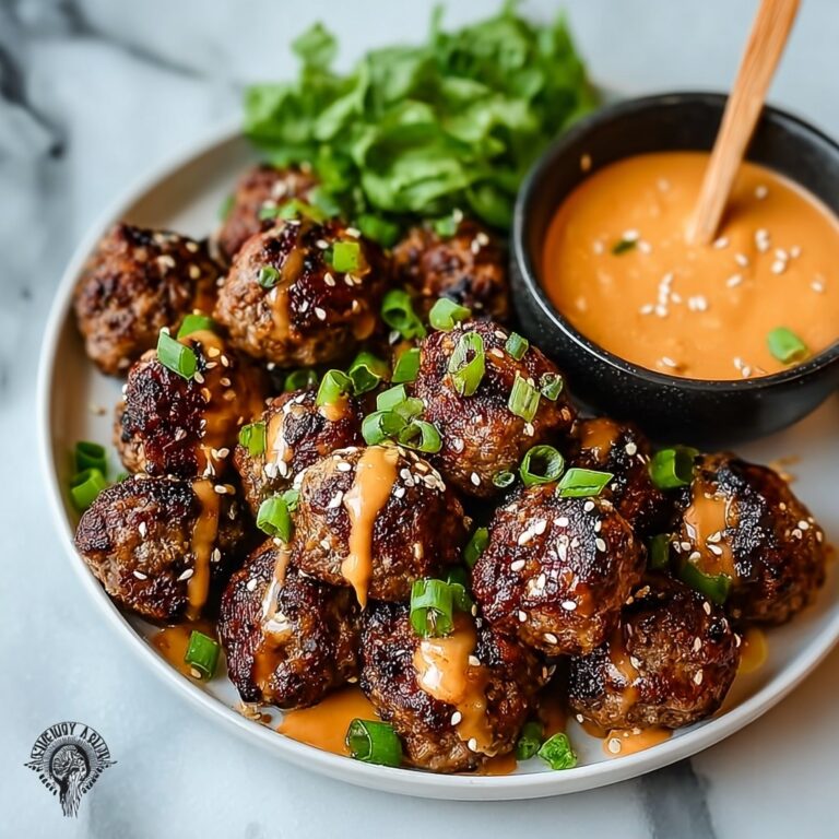 Irresistible Korean BBQ Meatballs with Spicy Mayo Dip Recipe