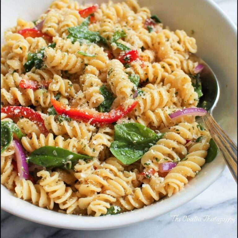 Pasta Salad with Italian Dressing and Fresh Vegetables Recipe