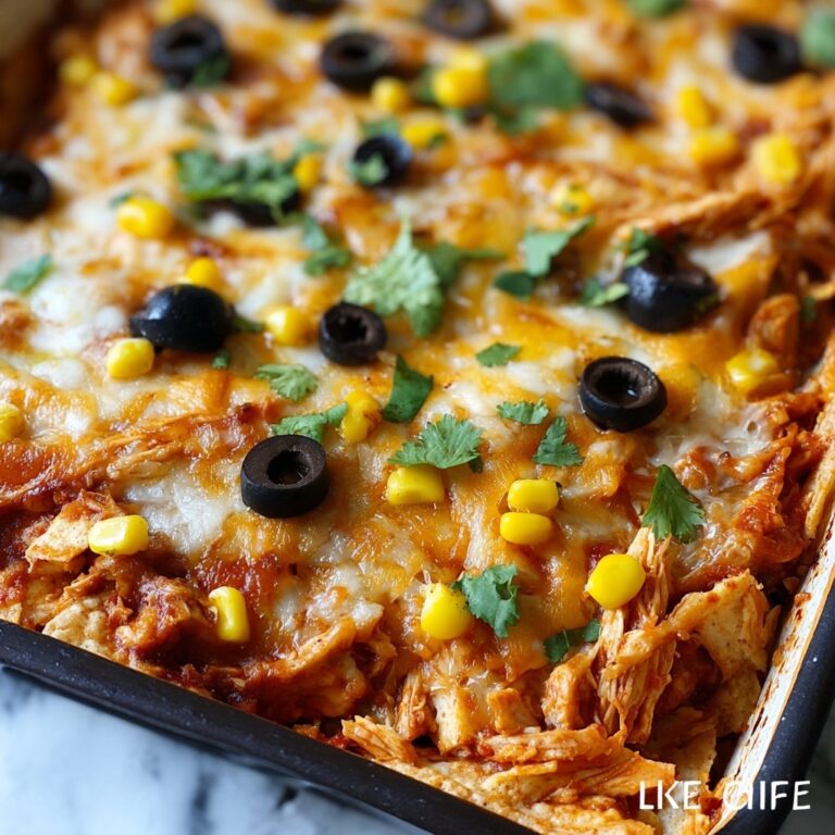 Crockpot Chicken Enchiladas Casserole Recipe