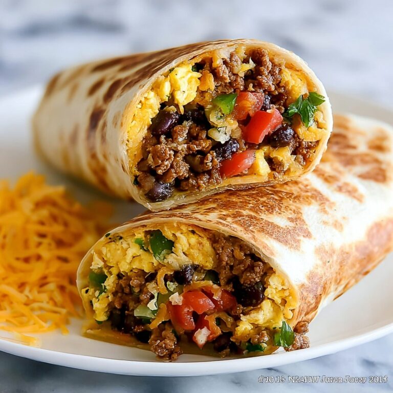 High Protein Breakfast Burritos Recipe