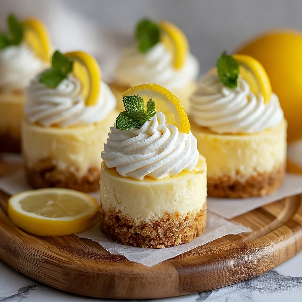 Mini Lemon Cheesecakes Recipe - Recipe Image