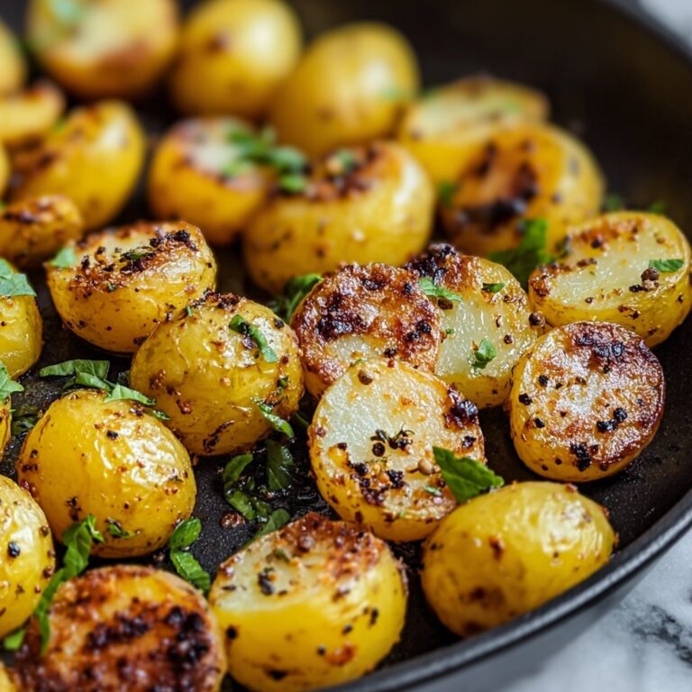 Crispy Roasted Baby Potatoes with Garlic and Italian Seasoning Recipe
