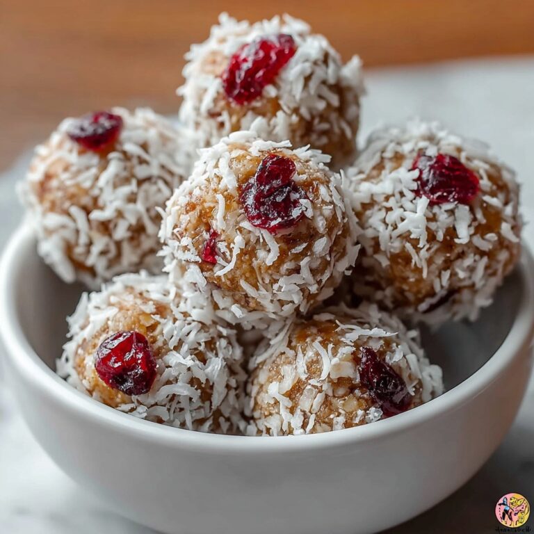 Cranberry Coconut Energy Balls Recipe
