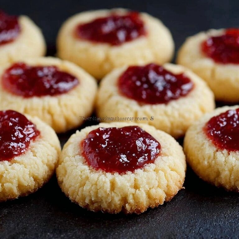 Classic Butter Thumbprint Cookies Recipe