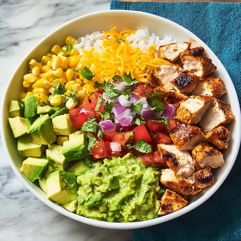 Grilled Chicken Burrito Bowls with Avocado Salsa Recipe