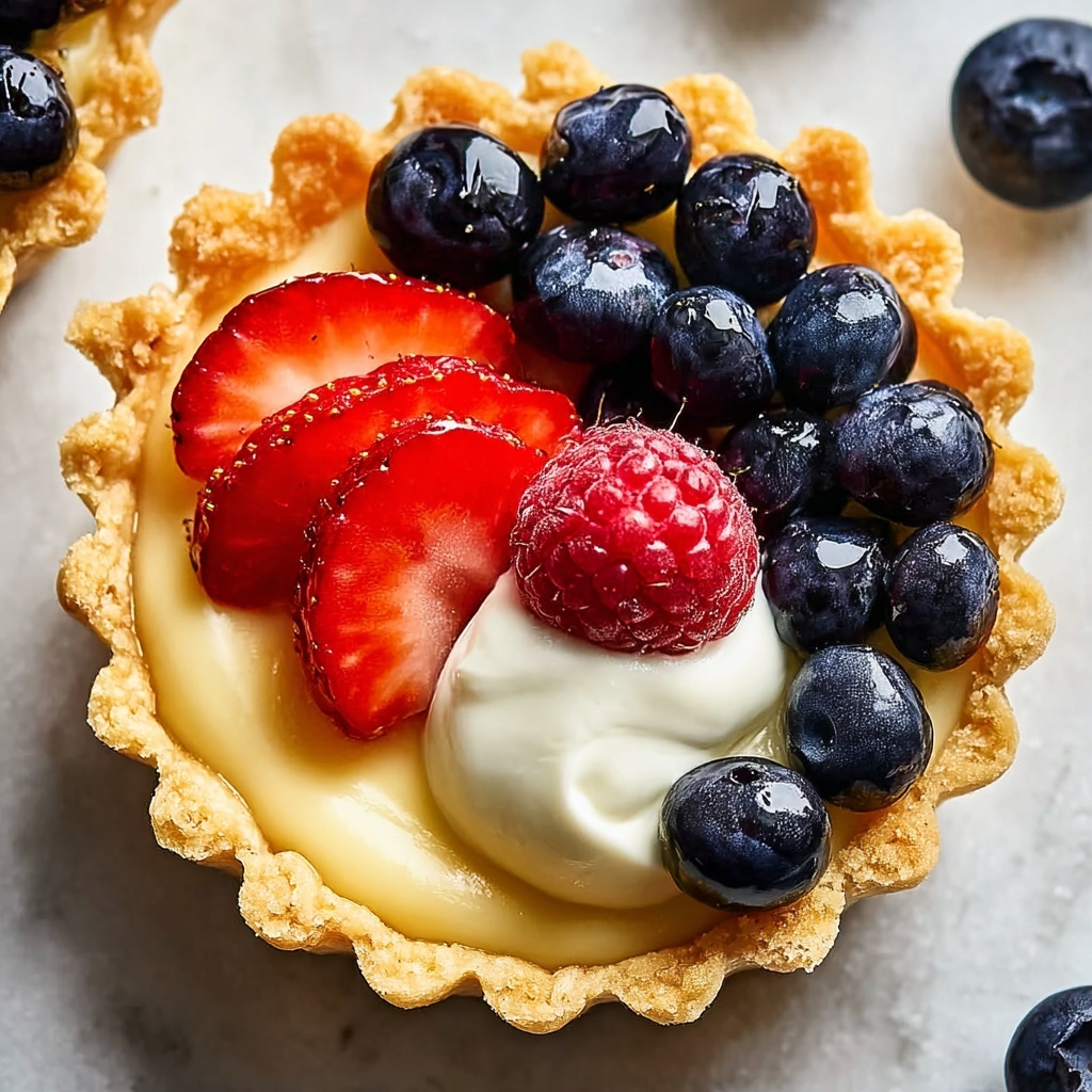 Mini Fruit Tarts With Pastry Cream Recipe - Recipe Image
