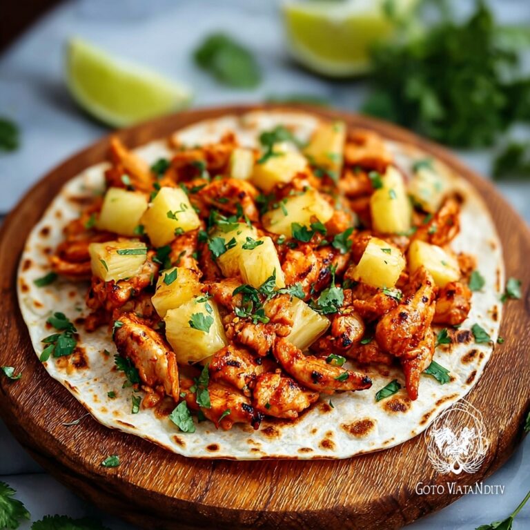 Savory Chicken Al Pastor Tacos with Sweet Pineapple Twist Recipe