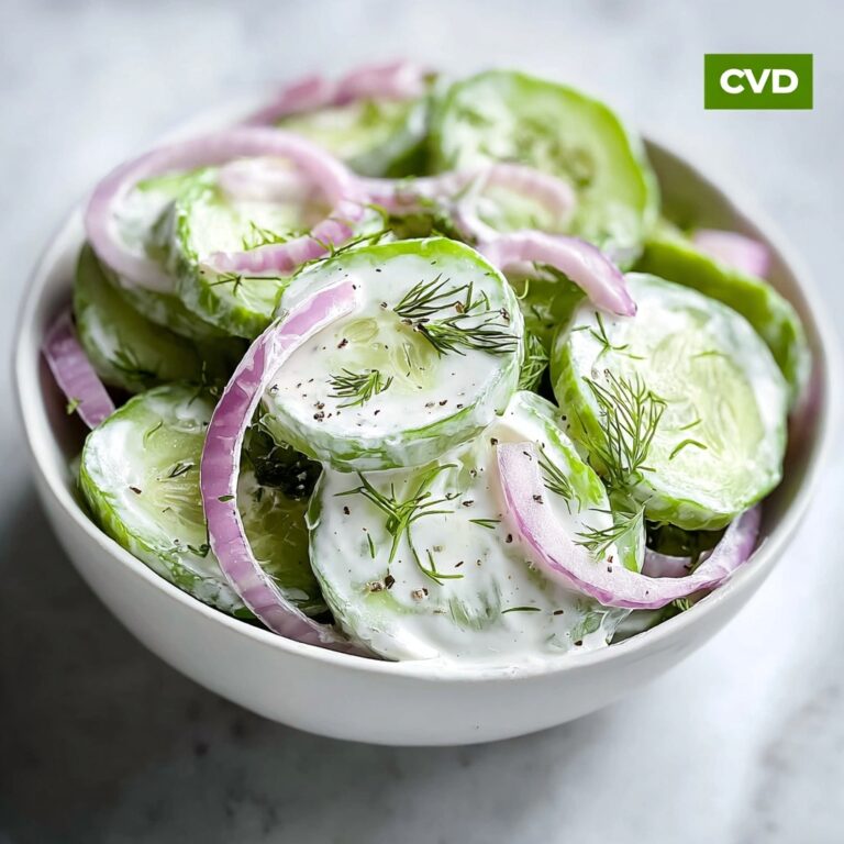 Creamy Cucumber Salad Recipe